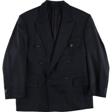 Vintage Pierre Cardin double-breasted peak lapel wool tailored jacket size M...