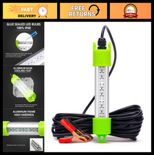 12V 18W 45W Waterproof LED Underwater Fishing Light - Green, Super Bright, IP68,