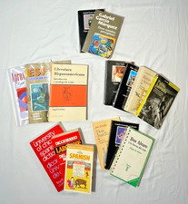 Spanish language book bundle, fiction, used books, plays, literature textbooks