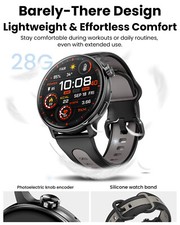 1.43" HD Smart Watch For Android iOS AMOLED Display 3ATM waterproof Compass GPS 6