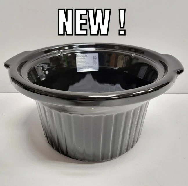 NEW INNER CROCK - Crockpot Classic Slow Cooker 4.5 Quart Round Model SCR450-S-BR
