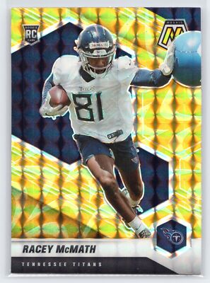 Racey McMath - 2021 Panini Mosaic - Reactive Yellow #392 - Rookie