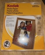 Sealed Kodak Picture Photo Paper 8 1/2" x 11" Gloss 100 Printer Sheets NEW NIP