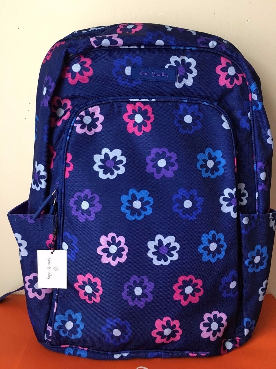 NWT VERA BRADLEY Laptop Backpack Ellie Flowers!!! *Retail  display picture 1
