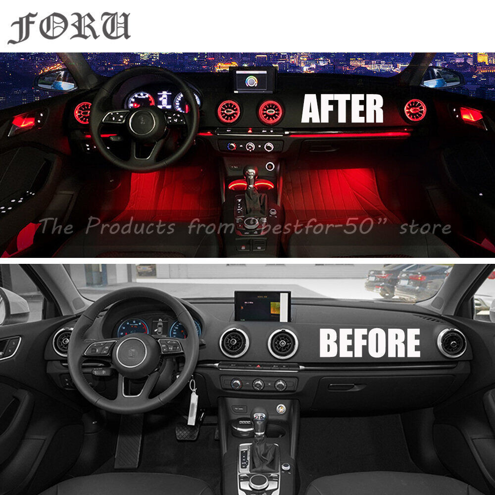 4PCS For Audi A3 S3 RS3 8V 8Y 8P 2004-2020 Dashboard Air Vent