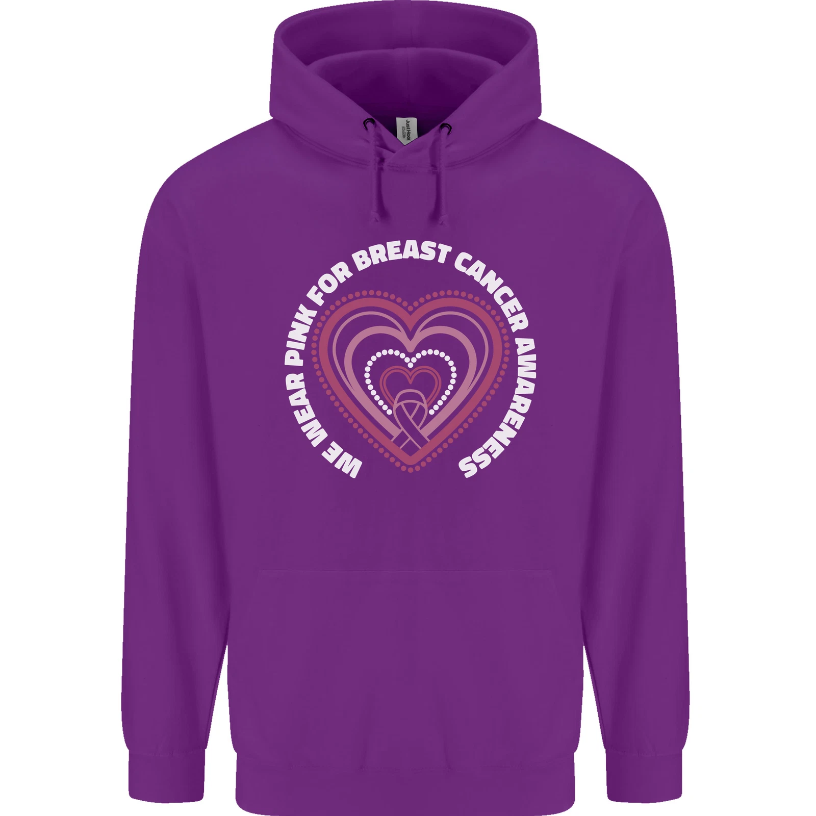 Breast Cancer Awareness I Wear Pink Childrens Kids Hoodie
Opens in a new window or tab