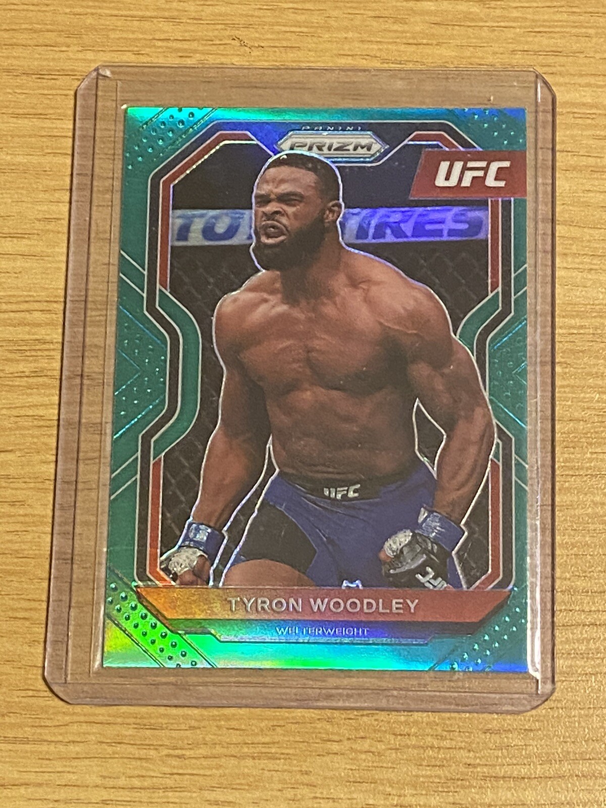 Tyron Woodley 2021 UFC Panini Prizm Green #33 Former Champion 1st Prizm Release