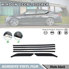 Matte Black Chrome Delete Blackout Window Cover Decal For Nissan Altima 2019-25