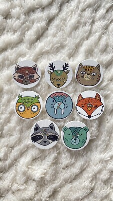 25mm Kids Baby Mixed Wood 2 Holes Animal Pattern Sewing Buttons, Sewing Supply
