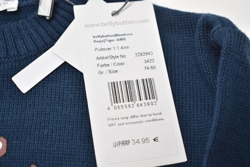 bellybutton Pullover blau Größe 74 80 ungetragen aus Auflösung - Picture 3 of 3
