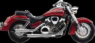 Cobra Chrome 3.5in Slash Cut Slip On Muffler Exhaust Honda VTX1800N 05-08