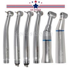Dental (Fiber Optic LED E-generator) High Speed Handpiece Contra Angle