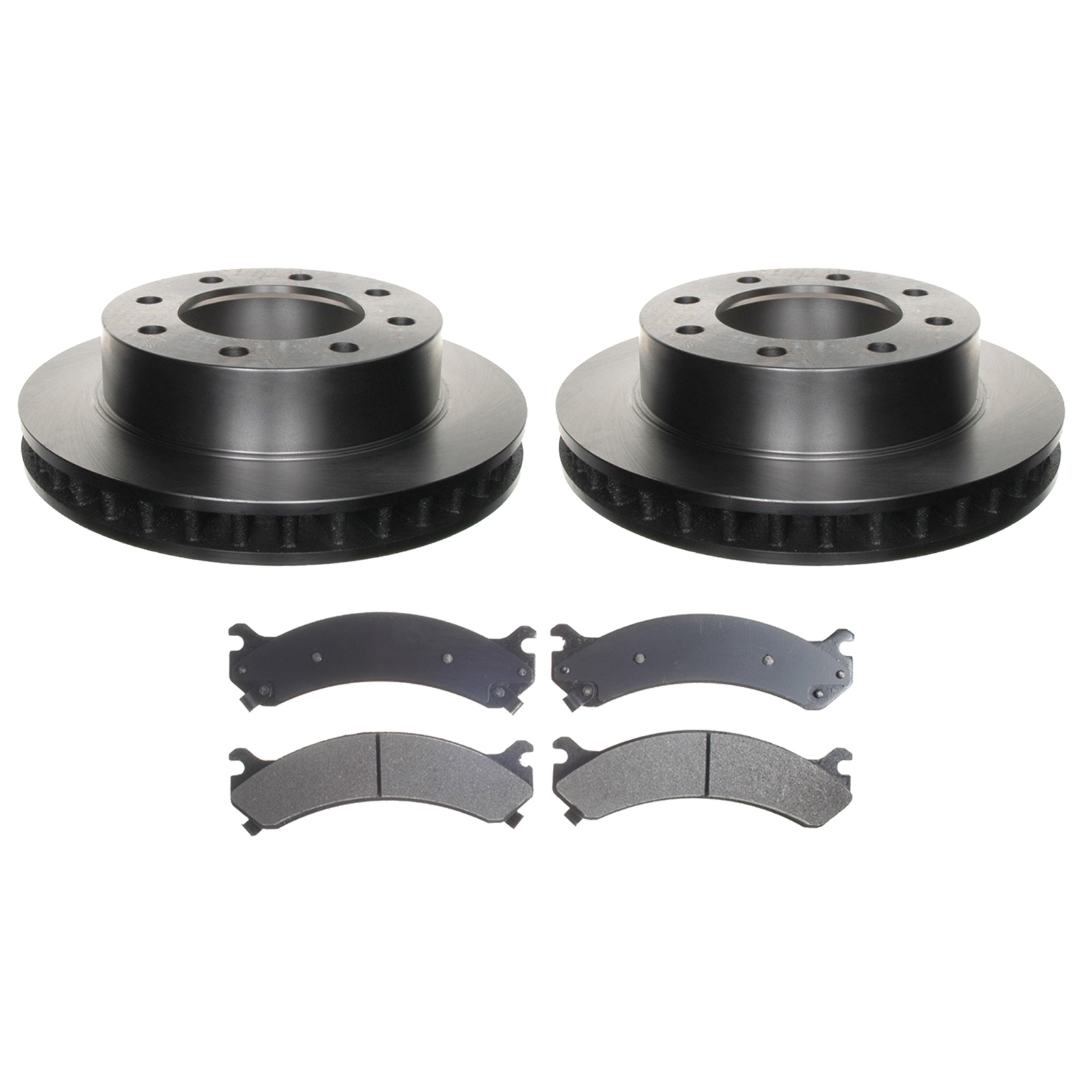 ACDelco Silver Front Brake Kit 325mm Disc Rotors Pads For Sierra H2 Silverado