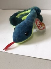 Ty Beanie Baby Hissy Snake Beanbag Plush Original Tag 1997