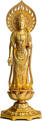 Avalokiteshvara Shokannon Bosatsu Buddhist Takaoka Metalcraft Vergoldung' Japan