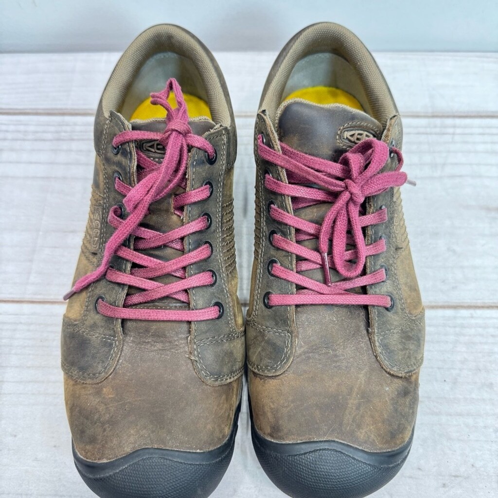 Scarpe da lavoro Keen uomo LA Conner ESD Utility punta alluminio vera pelle stringate