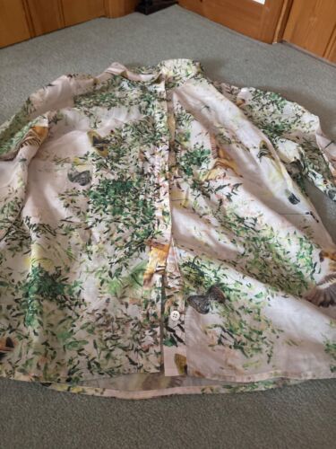 Ted Baker Green Butterfly Blouse in Size 4 (UK 14)