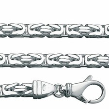 Königskette massiv Männer Breite 6 mm Breit Echt Silber 925 Karabiner Verschluss