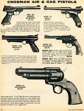 1977 Print Ad of Crosman Air & Gas BB Pellet Gun 454 1300 38T 44 Peacemaker