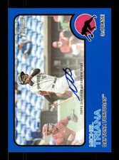 2022 Topps Heritage Minors Real One Autographs Blue ROAMT Michel Triana Auto /99
