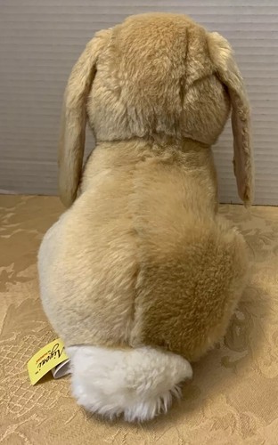 Miyoni by Aurora Lop-eared Bunny Rabbit Plush Tan with Neck Tag - Picture 3 of 10