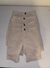 Old Navy Khaki Shorts Youth Size 10 With Waist Adjustments Lot Of 4 Uniforms
