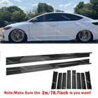 Glossy Black Side Skirt Extension Spoiler Splitter For Hyundai Elantra 2m/78.7