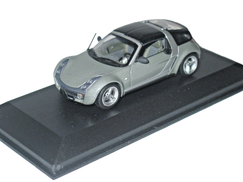 SMART ROADSTER COUPE GLANCE GREY 1/43 Minichamps RARE - Picture 2 of 7