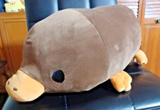 RARE Jumbo 19in Mochipuni Platypus Soft Plush Round1 Exclusive NWT