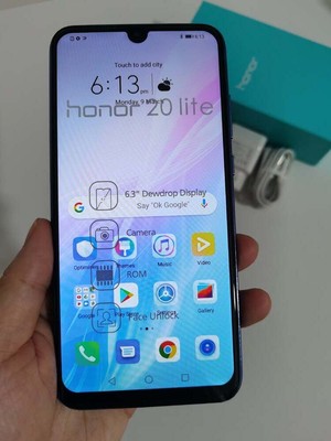 99%n ew Huawei Honor 20 lite Global Android Google 6+256GB Unlocked Smartphone