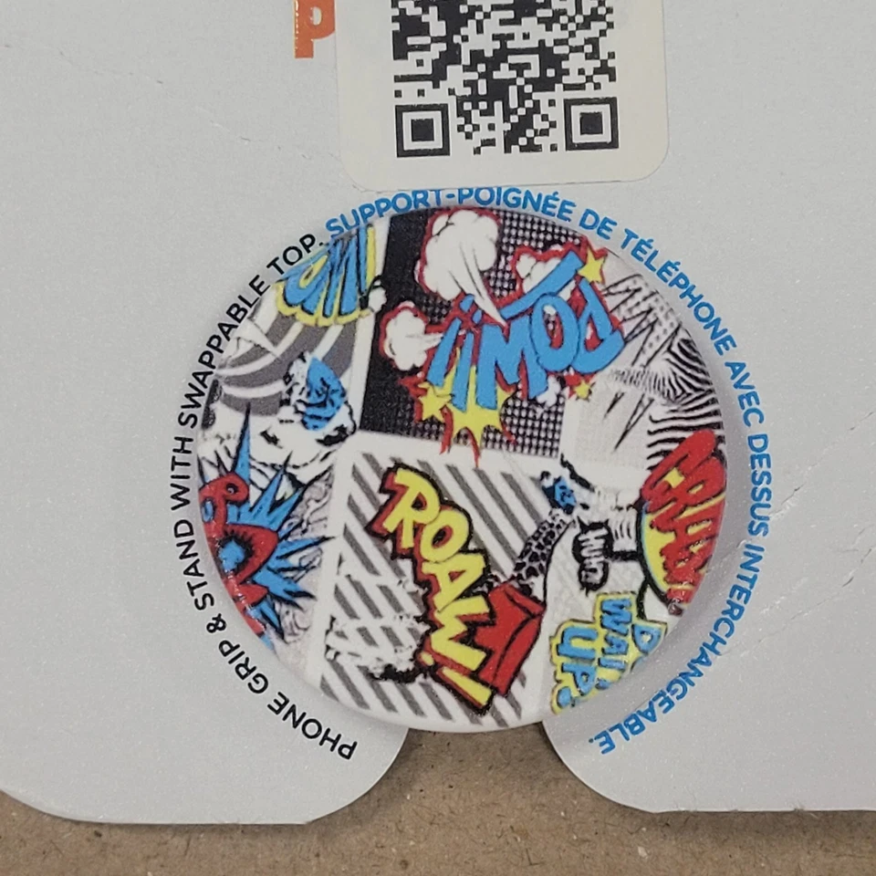 PopSocket Comic Design Collapsible Grip Stand Universal Phones and Tablet Holder - Image 3 of 4