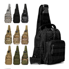 Outdoor Tactical Sling Bag Military MOLLE Crossbody Pack Chest Shoulder Backpack