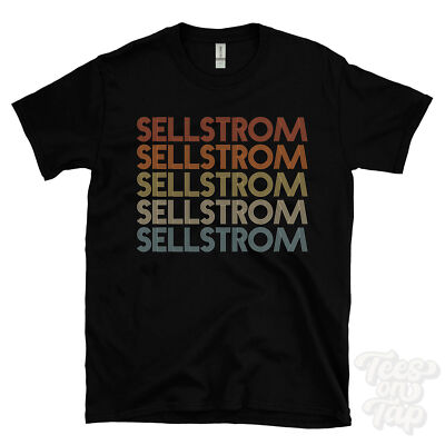 SELLSTROM WIEDERHOLTES RETRO-STIL T-SHIRT Herren & Damen Neuheit cool Name Geschenk