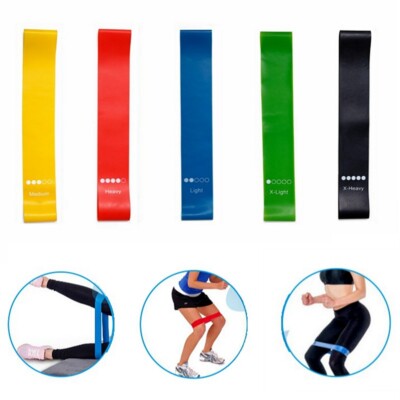 Skin-Friendly Resistance Fitness Exercise Loop Bands With Free Carrying Case- 5 Different Levels Of Resistance For Yoga Pilates Physiotherapy