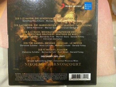 クラシック Harnoncourt Sacred Masterworks 9CD Nikolaus Harnoncourt Sacred Masterworks Box Set 9 CDs 2008 Sony