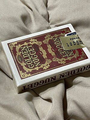 SEALED Vintage Golden Nugget Casino Playing Cards Deck. Red And