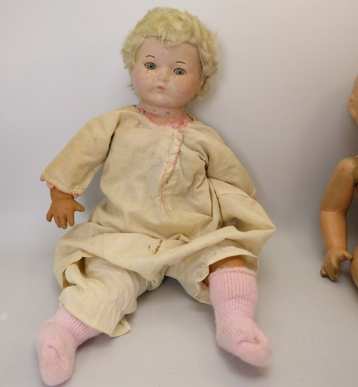 Antique and Vintage Doll Lot of 9+ Dolls and Parts for Repair