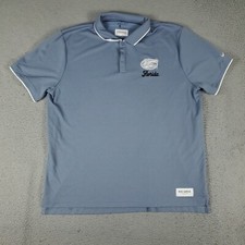 Nike University Florida Polo Shirt Mens XL Blue UF Swoosh Short Sleeve 