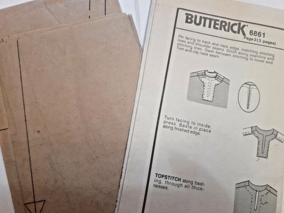 Jacket Dress Top Skirt Pants Girls S M L Butterick 6861 Sewing Pattern UC Easy - Image 4 of 4