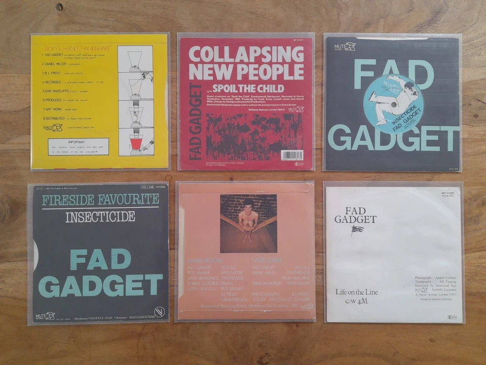 FAD GADGET - 6 Vinyl Sammlung BOX SET - Original Mute Rec. NM/EX/VG +++ - Bild 3 von 4