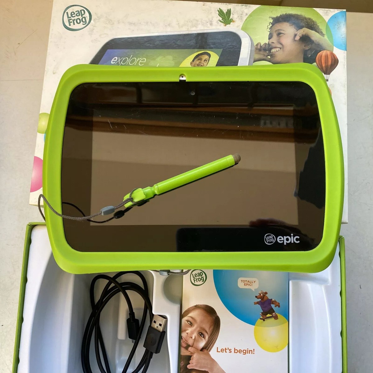 LeapFrog Epic Android Based Kids Tablet 16GB, Wi-Fi, 7in White