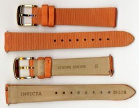 Invicta Genuine Ladies 16mm Orange Satin Ribbed Leather Watch Strap Is538 on sale Invicta Genuine Ladies 16mm Orange Satin Ribbed Leather Watch Strap Is538 on sale
