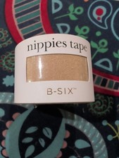 B-SIX Nippies Tape Cream 1.5 Inches Wide Breast Tape Nipple Tape NEW