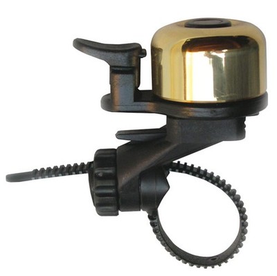 Crane Bell Co Flex-Tite Brass Bicycle Bell in Gold - Loud, Clear Japanese