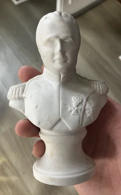 Joli Petit Buste Porcelaine Biscuit Napoléon Beccafichi - Photo 1/4
