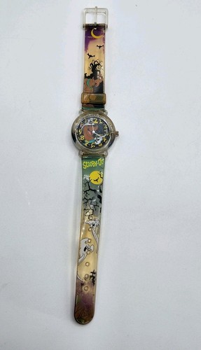 Hanna Barbera Scooby- Doo All Acrylic Watch Vtg 1998 Japan *Works!