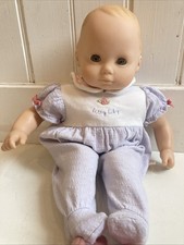 American Girl Bitty Baby Doll Blonde Hair Blue Gray Eyes With Outfit