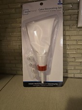 Mainstays Good Cook Dup Plastic Pastry Icing Bag and 5 Tips NEW