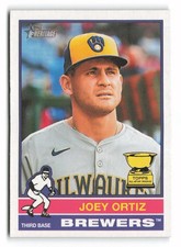 2025 Topps Heritage #207 Joey Ortiz Milwaukee Brewers