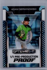 Adam Serwinowski 2025 Leaf Optichrome Baseball 1/1 Pre Production Proof